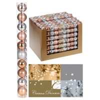10 Bronze Weihnachtskugeln 4cm Matt Glänzend Braun Christbaumschmuck