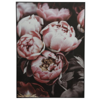 Wandgem&auml;lde geschlossene Rose in Rosa Blume 70cm Wandbild Gem&auml;lde