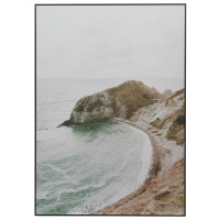 Wandgem&auml;lde Meer Bucht Wellen Felsen Strand Meerblick 70cm Wandbild Gem&auml;lde