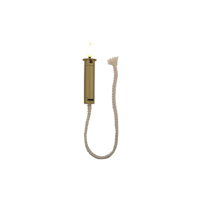 LED Flaschen Flamme Licht Gold mit Seil Rustikal...