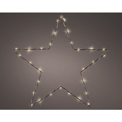 LED Weihnachtsbeleuchtung Stern Rahmen hängend Outdoor 35 / 38 / 58 c