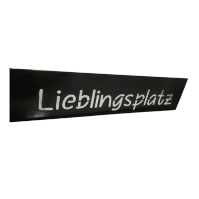 Großes Lieblingsplatz Garten-Schild aus Metall in...