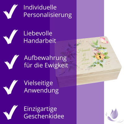 CHICCIE Erinnerungsbox personalisiert zur Hochzeit mit...