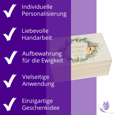 CHICCIE Erinnerungsbox personalisiert zur Hochzeit mit...