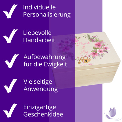 CHICCIE Erinnerungsbox personalisiert zur Hochzeit mit...