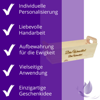 CHICCIE Geschenkkorb mit Henkeln Personalisierbar...