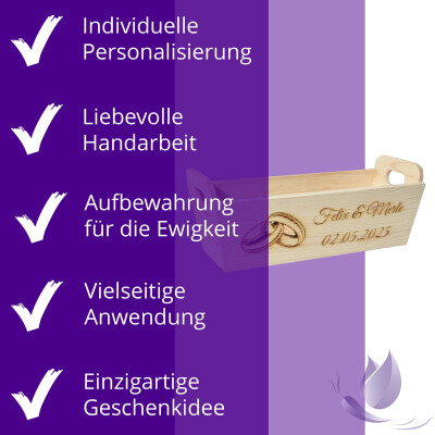 CHICCIE Geschenkkorb mit Henkeln Personalisierbar...