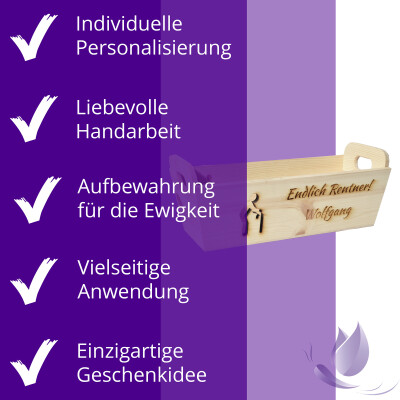 CHICCIE Geschenkkorb mit Henkeln Personalisierbar...
