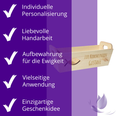 CHICCIE Geschenkkorb mit Henkeln Personalisierbar...