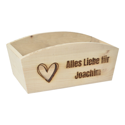 CHICCIE Geschenkkorb Personalisierbar Wunschtext mit Herz...