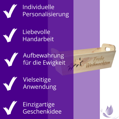 CHICCIE Geschenkkorb mit Henkeln Personalisierbar...