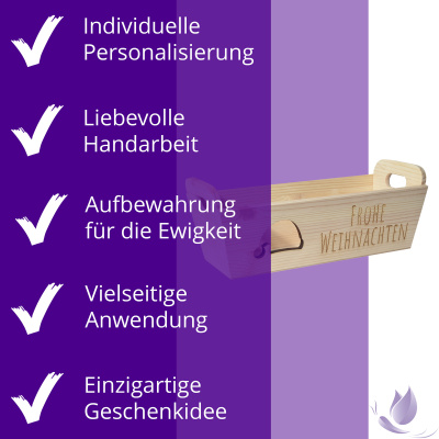 CHICCIE Geschenkkorb mit Henkeln Personalisierbar...