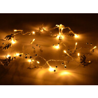 20 LED Lichterkette mit Engeln - 175cm batteriebetrieben Weihnachten Deko Bel...