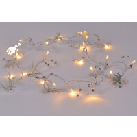 20 LED Lichterkette mit Engeln - 175cm batteriebetrieben Weihnachten Deko Bel...