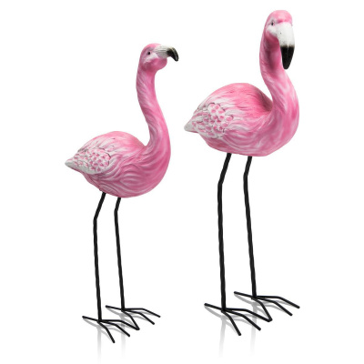 Flamingo Figur Garten 86x75cm