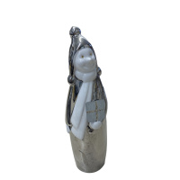 Weihnachtsfigur Silber 17cm Figur Weihnachten Weihnachtsdeko