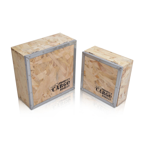 2er Set Aufbewahrungkiste aus Holz Kiste Holzkiste Holzbox