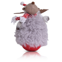 Stehaufm&auml;nnchen Hirsch Figur 23cm Wackelpuppe Stehauffigur Weihnachtsfigur Elchfigur