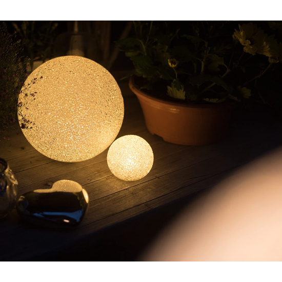 Formano LED-Weihnachtskugel Mit Timer - 12 Cm Leuchtkugel Als Fensterhänger Für Festliche Stimmung