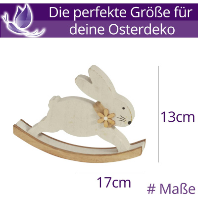 Osterhase Auf Schaukel 13cm Osterdeko Fr&uuml;hling