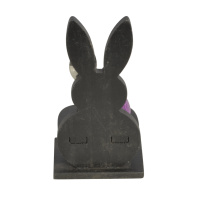 Osterhase Schwarz Eicherbecher 19cm Osterdeko Eierhalter