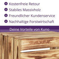 4 Set Geflammte Obstkisten 50x40x30cm Holzkisten Weinkisten Obstkiste