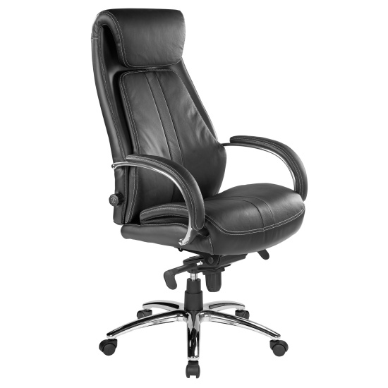 Chefsessel Throne Schwarz Kunstleder Ergonomischer