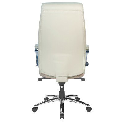 Chefsessel Throne Beige Kunstleder ergonomischer B&uuml;rostuhl