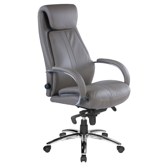 Chefsessel Throne Grau Kunstleder ergonomischer...