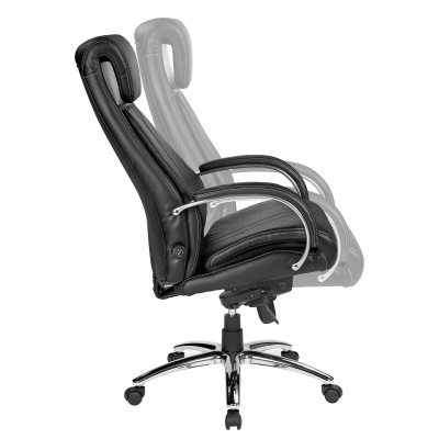 Chefsessel Throne Schwarz Echtleder ergonomischer...