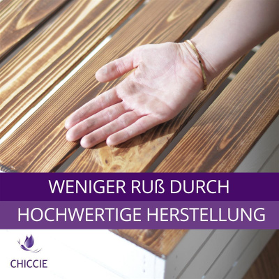 2 Set Holzkiste Grete Geflammt Wei&szlig; 50x40x30cm Langes Regal Weinkiste