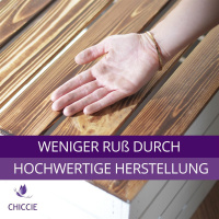 2 Set Holzkiste Grete Geflammt Weiß 50x40x30cm Langes Regal Weinkiste