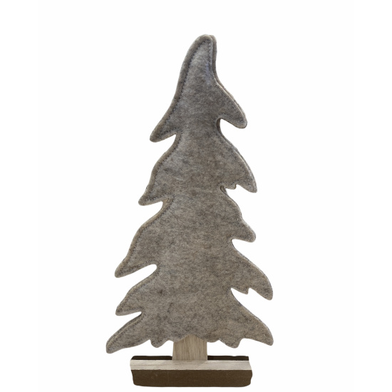 Aufsteller Tannenbaum Filz Beige 30cm Weihnachtsdeko...