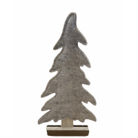 Aufsteller Tannenbaum Filz Beige 30cm Weihnachtsdeko Weihnachtsbaum