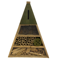 Insektenhotel aus Fichtenholz 40cm Natur Insektenhaus Nisthilfe f&uuml;r Insekten